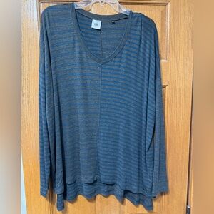 Cabi striped long sleeve shirt